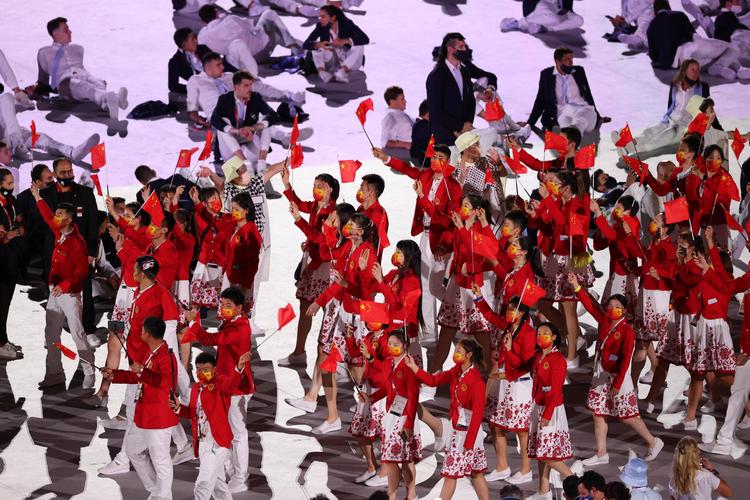 东京奥运会开幕式中国队入场时间